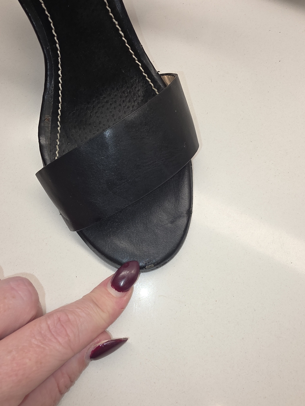 miami Black Strappy Block Heel Sandals - Picture 8 of 9